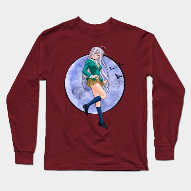 Rosario + Vampire - Inner Moka Long Sleeve T-Shirt by Nykos